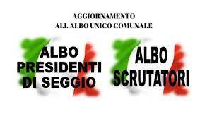 Aggiornamento periodico dell'albo comunale degli scrutatori dei seggi elettorali